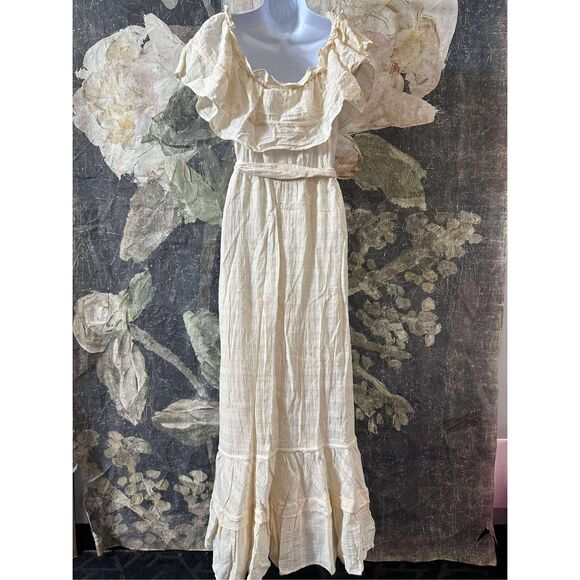 NWT Anthropologie Jayda Ruffled Maxi Dress x The Odells Size M - Picture 12 of 13